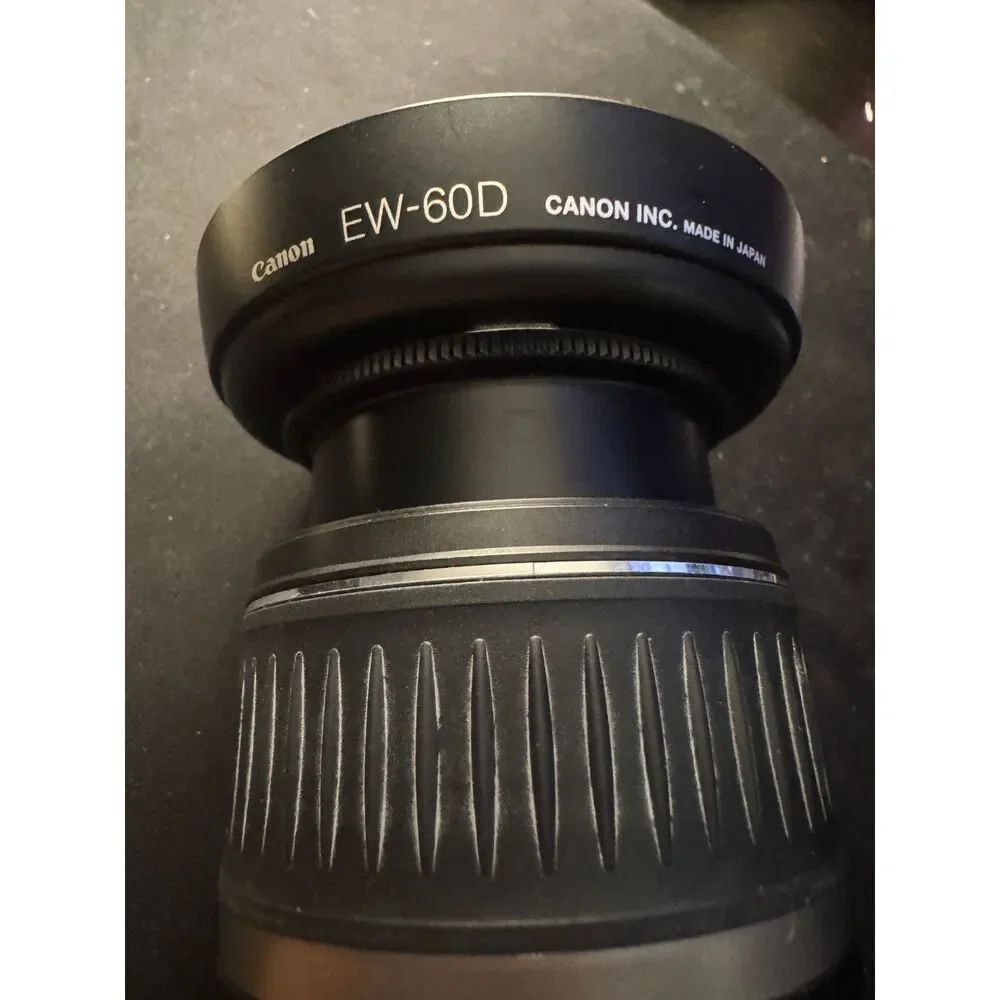 Canon EF-S 18-55mm f/3.5-5.6 Zoom Lens w/ Genuine Canon EW-60D Lens Hood Tested